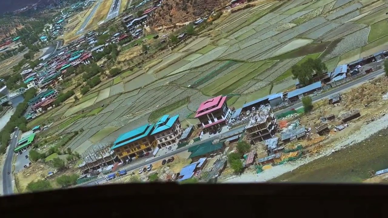 One of the World's Extraordinary Landings :  Paro International airport