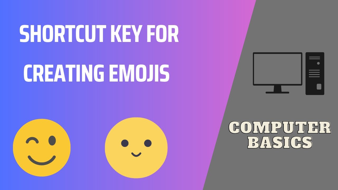 How do I put my emojis on my keyboard | Windows shortcut key for creating emojis