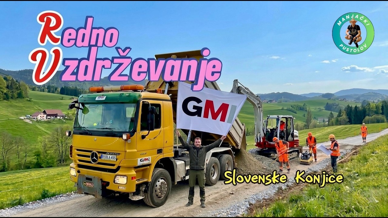 Snaga ACTROS-a i TAKEUCHI-ja : PRIPREMA ZA ASFALTIRANJE