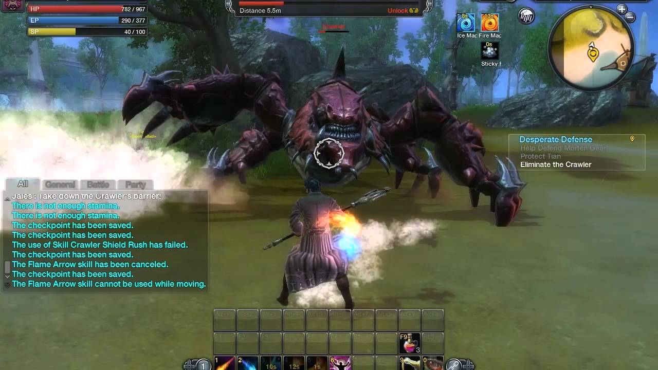 RaiderZ Gameplay - The Crawler Boss Fight