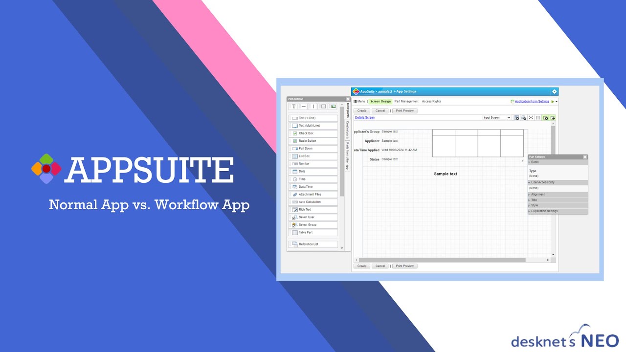 Appsuite (Normal App & Workflow App)