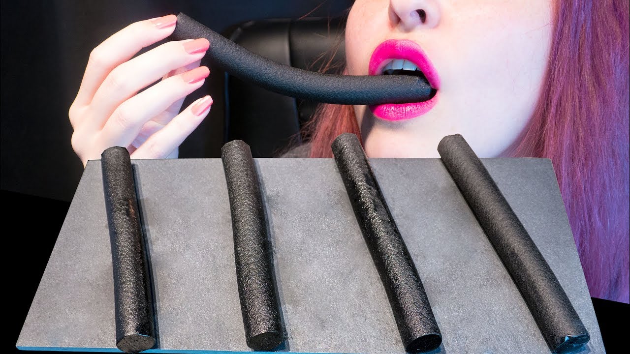 ASMR: Chewy Licorice Sticks Sweet & Salty | Danish Candy 🍭 ~ Relaxing Eating Sounds [No Talking|V] 😻
