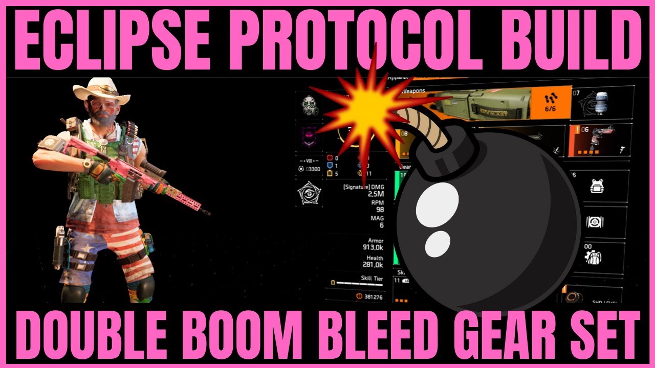 The Division 2 - ECLIPSE PROTOCOL SKILL BUILD!! TU10 Explosions & Bleed