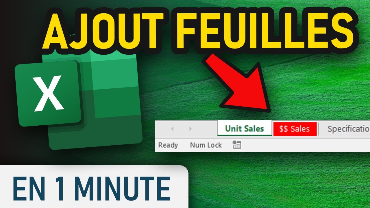 Ajouter des feuilles de calcul sur un document Excel