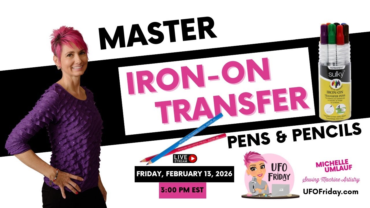 ✨ Sulky Iron-On Transfer Pens & Clover Transfer Pencils Tutorial for Quilters & Crafters