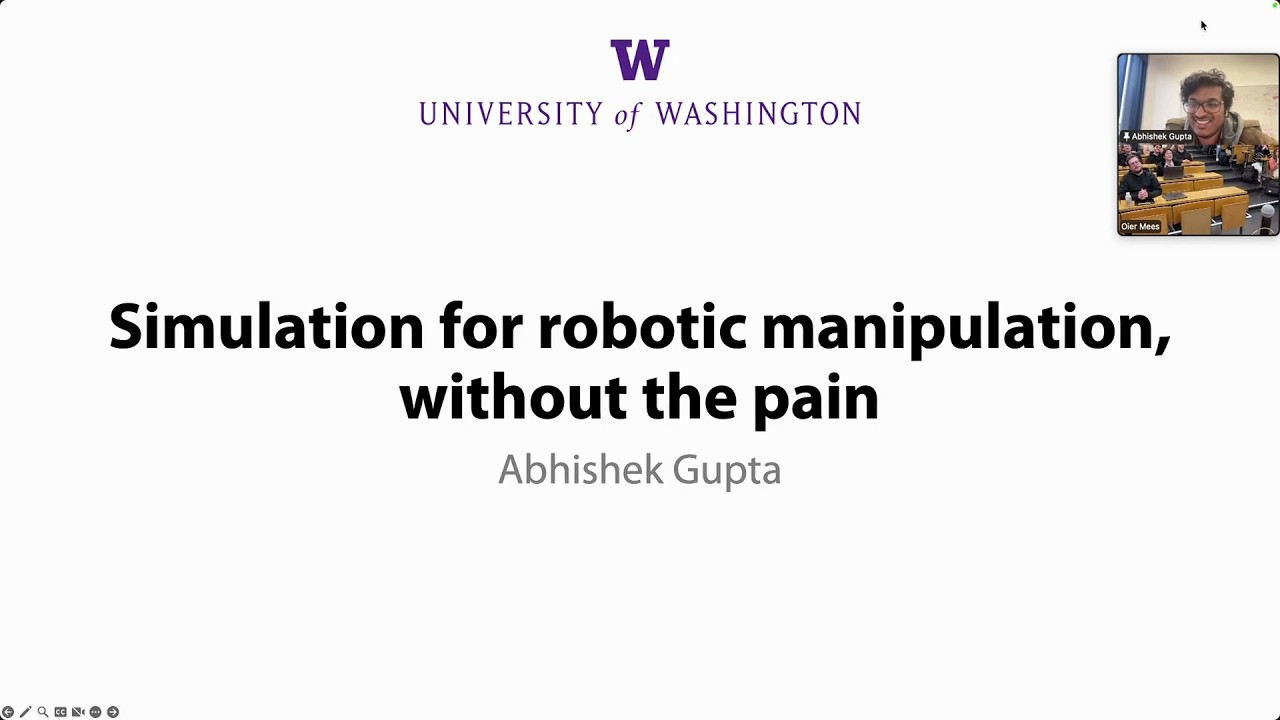 Abishek Gupta: Simulation for Robotic Manipulation, without the Pain [ETHZ Robot Learning 2026]