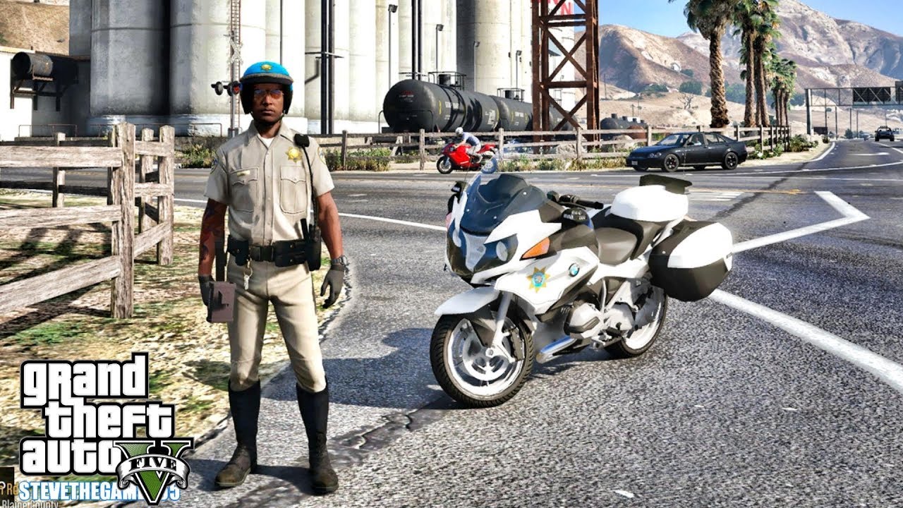 GTA 5 MODS LSPDFR 0.4.1 - MOTORCYCLE PATROL!!! (GTA 5 REAL LIFE PC MOD)