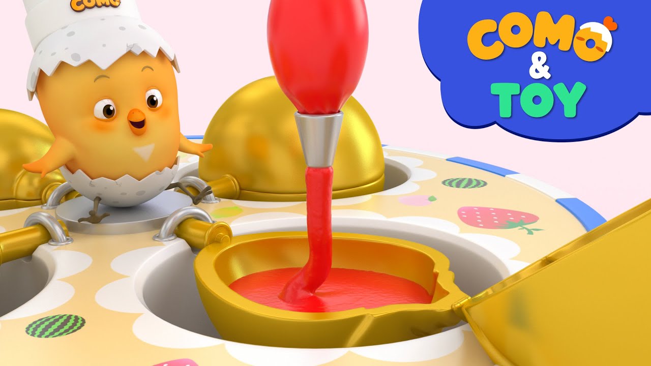 Como | Shaped bread | Learn colors and words | Cartoon video for kids | Como Kids TV