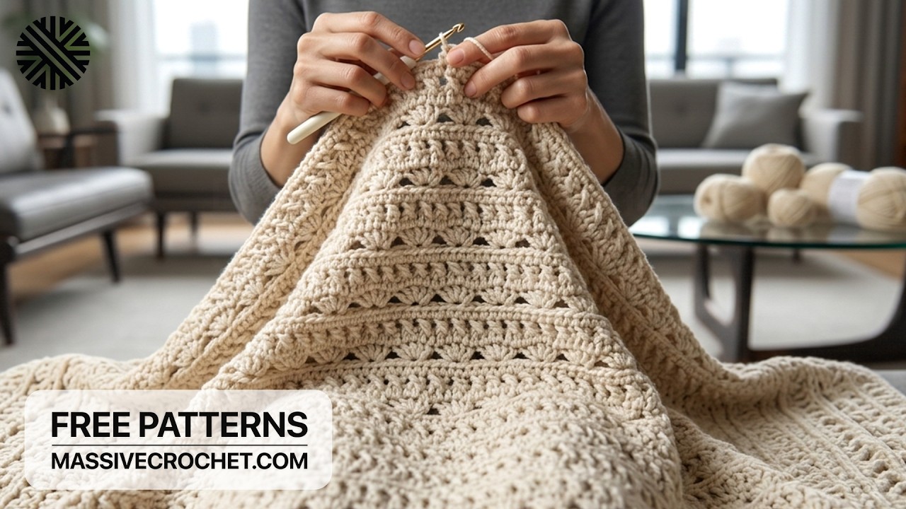 TRULY UNIQUE & VERY EASY Crochet Pattern for Beginners! Crochet Stitch for Baby Blanket, Bag & Scarf