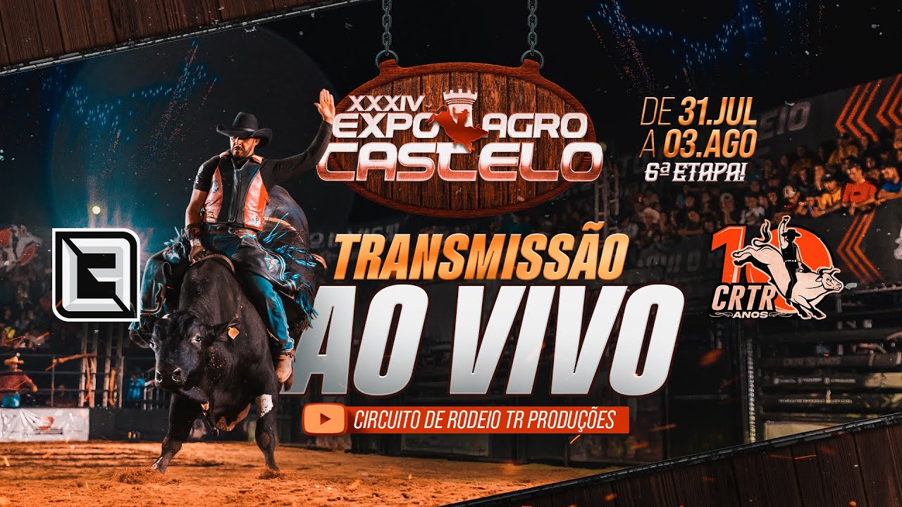 EXPO AGRO CASTELO - RODEIO AO VIVO - DOMINGO
