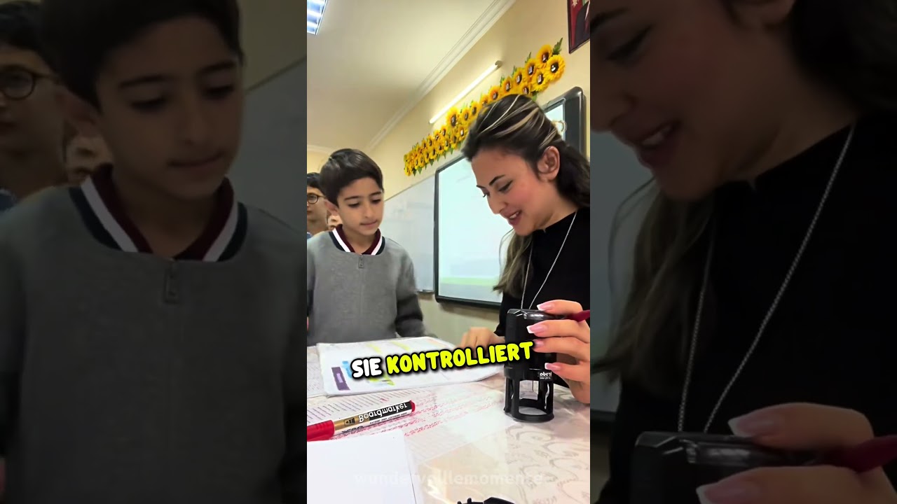 Bei den Jungs kennt sie keine Gnade trotzdem lieben sie ihre Lehrerin! ❤️