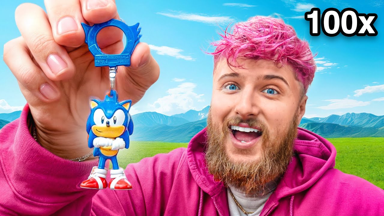 Unboxing 100 SONIC MYSTERY BACKPACK HANGERS (GOLDEN SONIC)