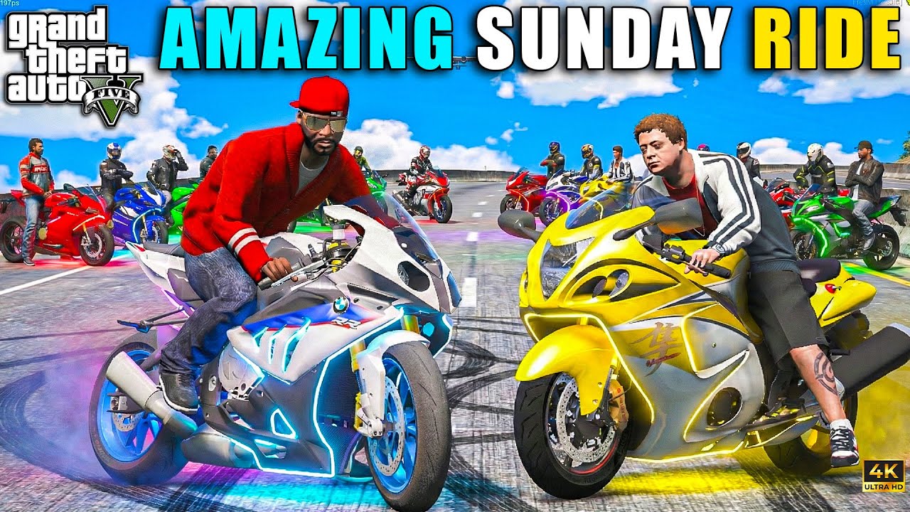 GTA 5 : GOING WO LEH LADKAH IN SNOW FALL WITH SUZUKI HAYABUSA AND NINJA H2 JIMMY AND MICHAEL OMG!