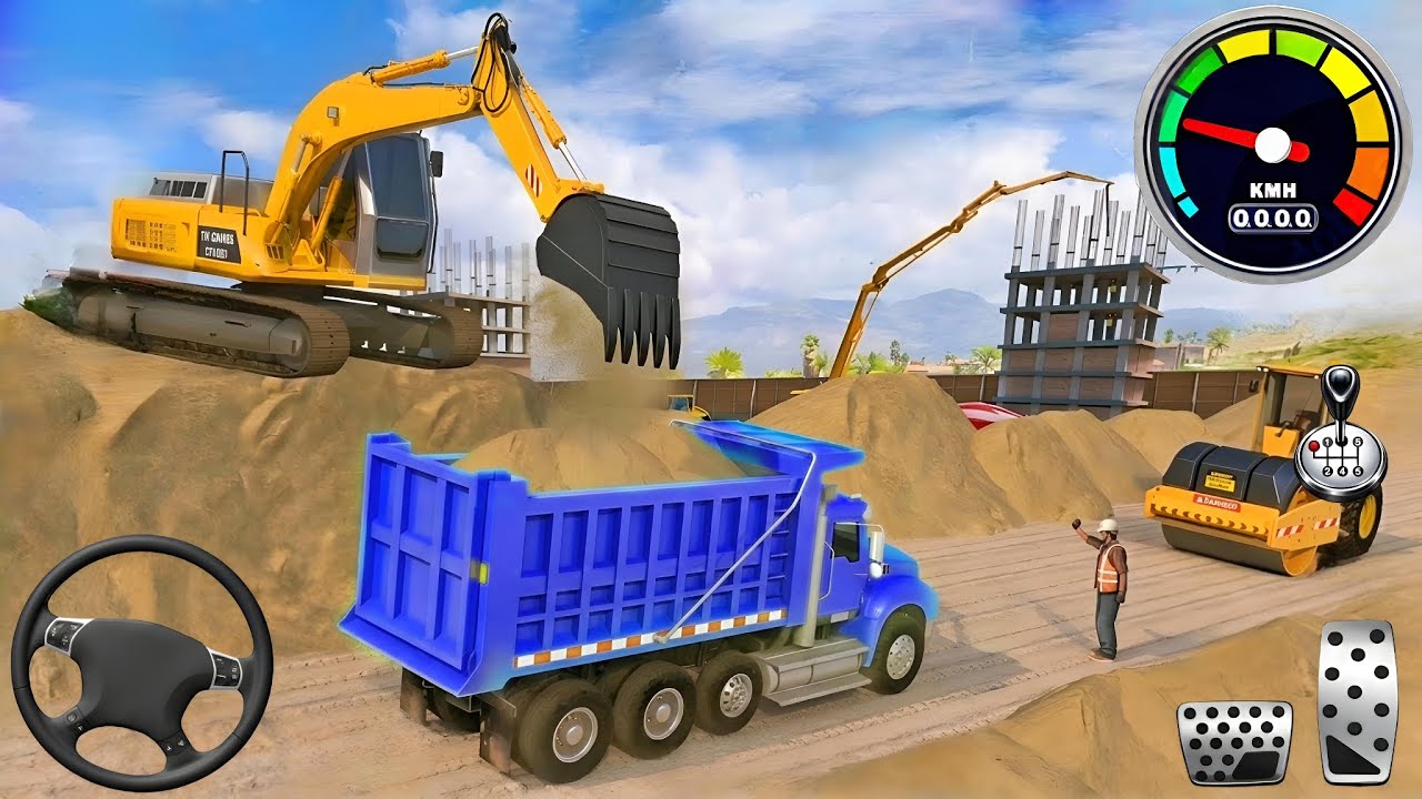 🚧 Mega City Road Construction 3D 👷 | Heavy Excavator & Truck Simulator &ndash; Android Gameplay