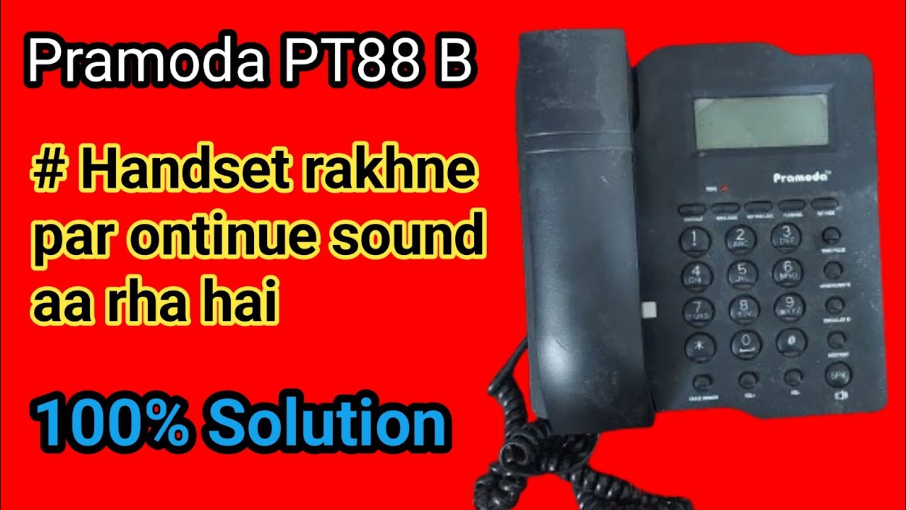 Pramoda landline phone repair | Continuous sound aa rha hai | PT88 B @Salotra_techs
