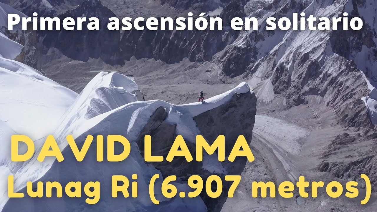 David Lama escalando el Lunag Ri