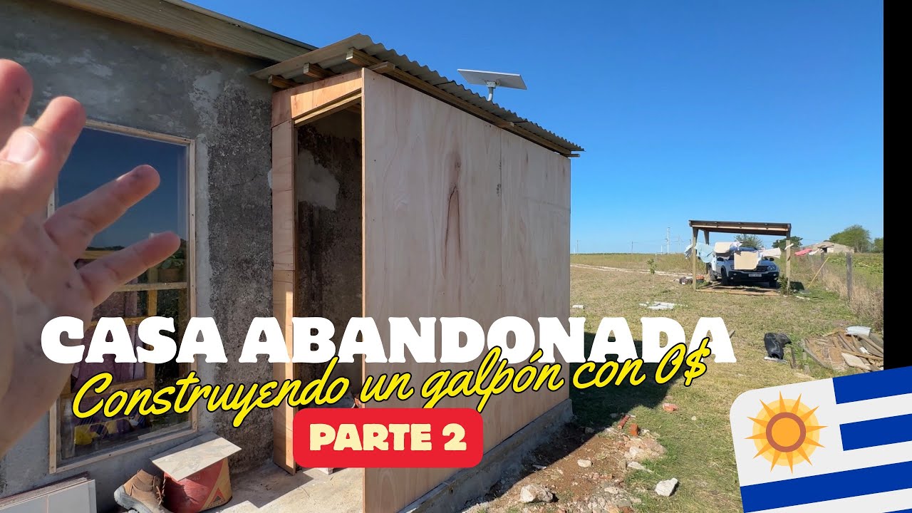 Construyendo un galp&oacute;n con 0$ (o casi) 😅 Cap. 39 de proyecto campito 🏚️