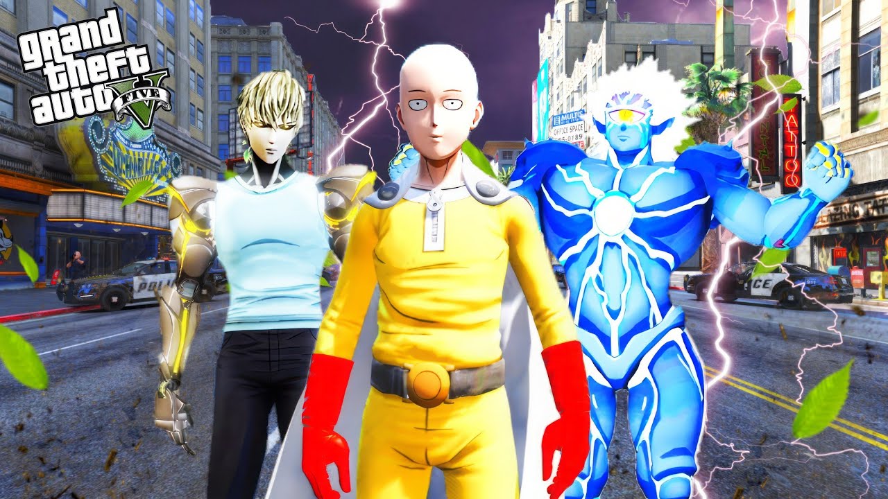 ကျနော် လက်သီးဘုရင် One Punch Manအဖြစ် ရက်(၁၀၀)အသက်ရှင်ခဲ့တယ်/ One Punch Man in GTA V