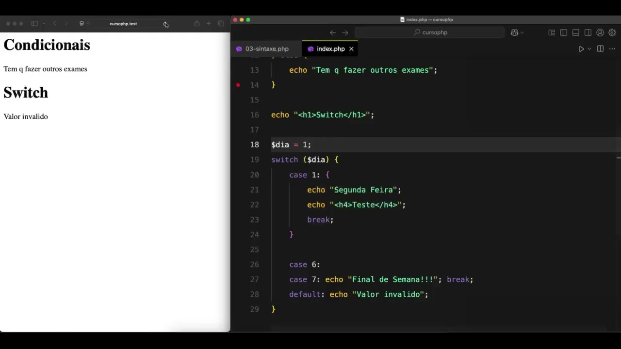 Aula 04: Condicionais (if, else), Loops (for, while) e Arrays