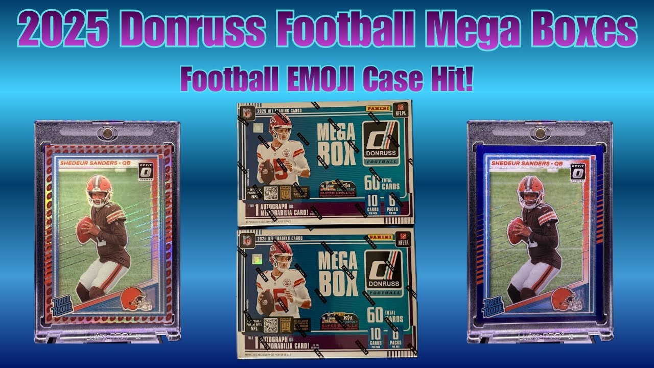 Another (2) Target 2025 Panini NFL Donruss Football Trading Card Mega Boxes | Lots of Rookie Hits!