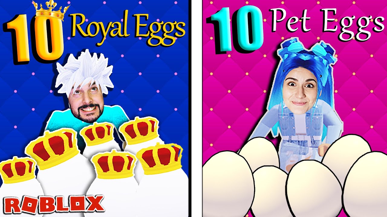 10 ROYAL EGGS VS. 10 PET EGGS! Wo kommt was besseres raus? Mama Danias Experiment [Roblox Deutsch]