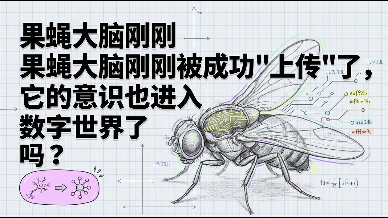 果蝇大脑被成功上传 | 意识进入数字世界了吗 | 科技前沿深度拆解
