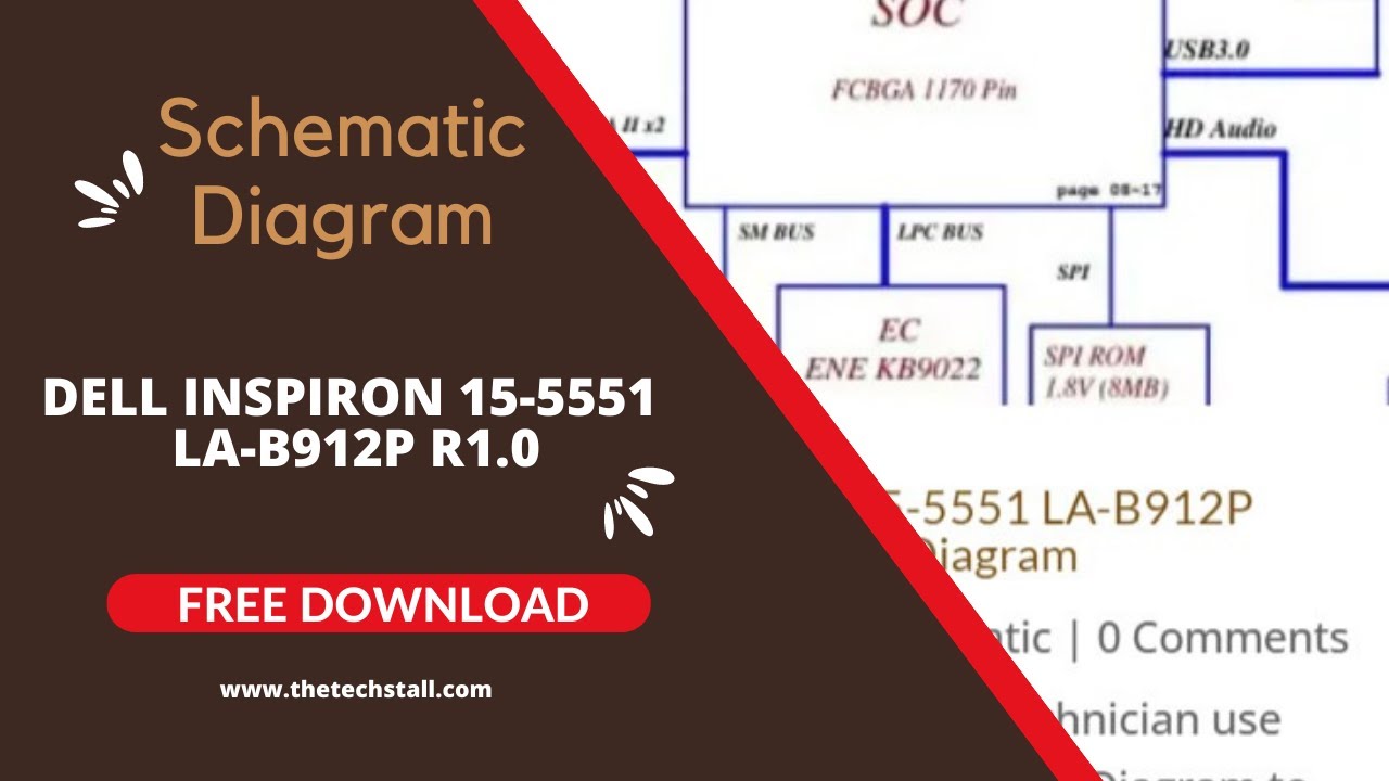 Dell Inspiron 15-5551 LA-B912P R1.0 Schematic Diagram Download Free ।। Ultimate Guide
