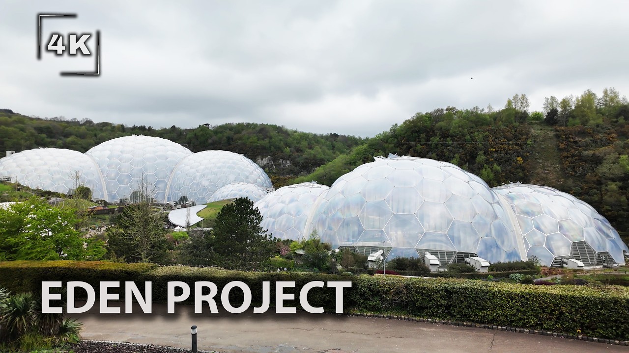 Exploring a Real Rainforest Under Glass! -  Eden Project | 4K