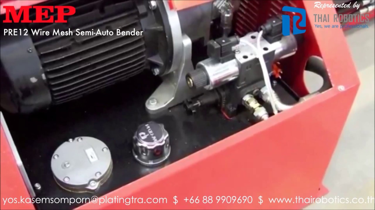 MEP PRE12 (Wire Mesh Semi Auto Bender) rep by Thai Robotics