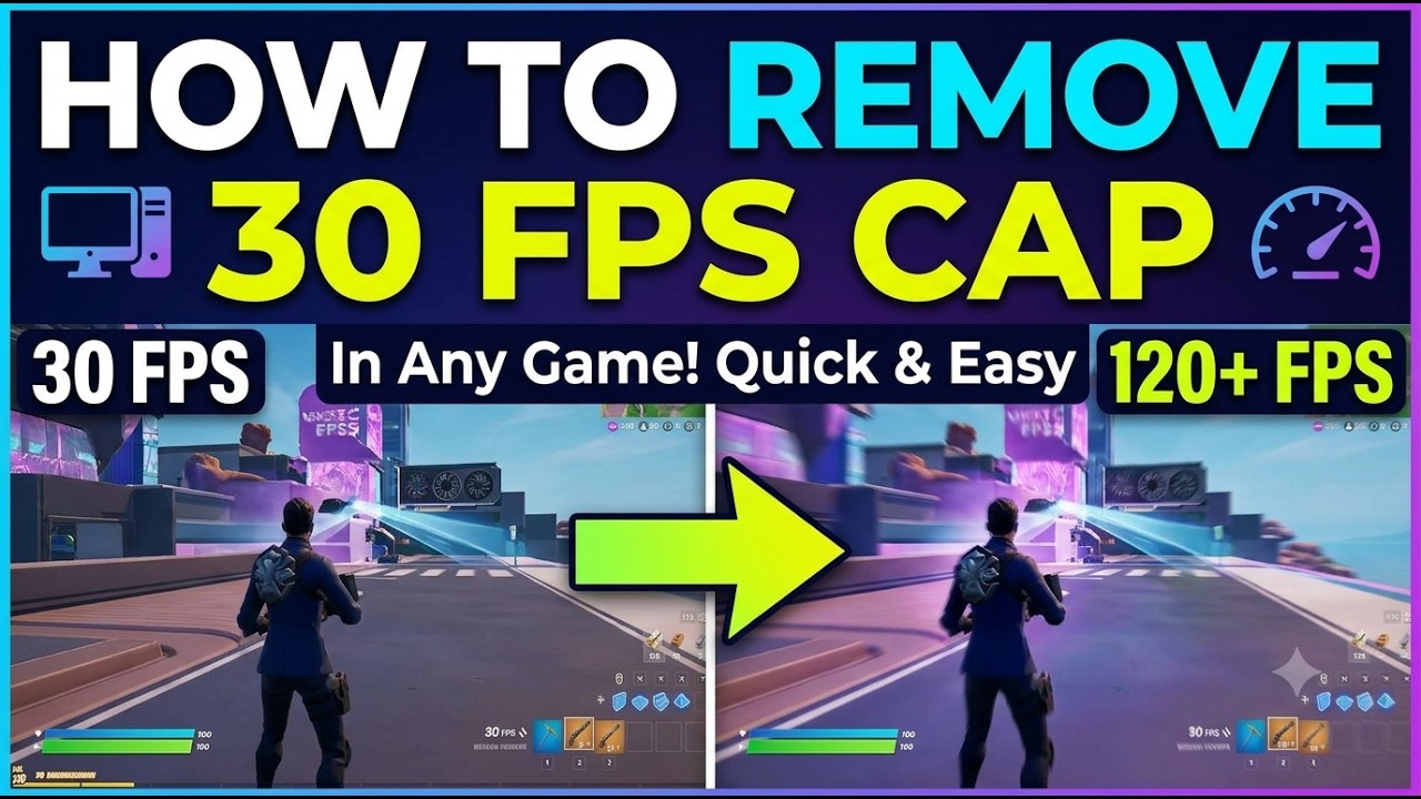 How to Remove the 30 FPS Cap in any game