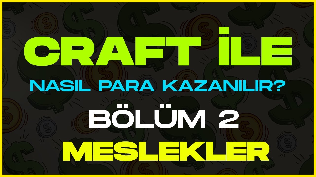 CRAFT İLE PARA KAZANMA YÖNTEMİ BÖLÜM - 2 MESLEKLER #riseonline