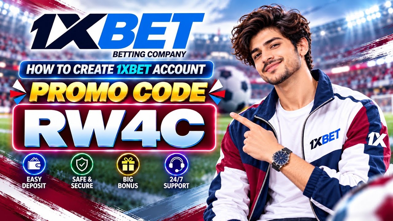 1XBET PROMO CODE / FREE BOOST 1XBET FOR REGISTRATION / PROMO CODE NEW - RW4C  / 1XBET 2026