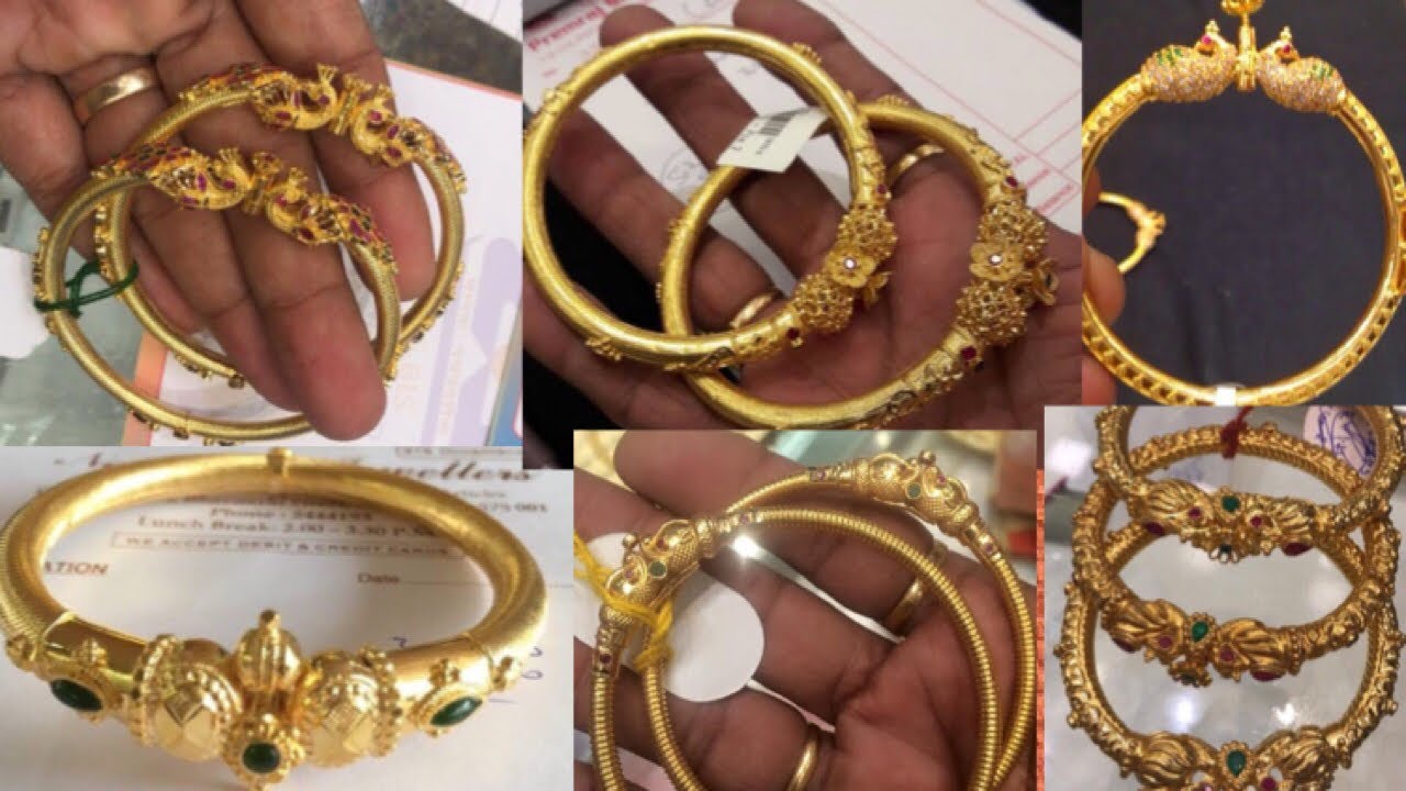 Latest gold Kada bangles designs with weight & price |#kadabangles