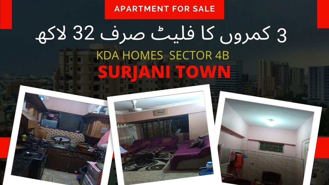 3 Rooms 3 Side  Corner Flat for Sale Surjani Town Sector 4B