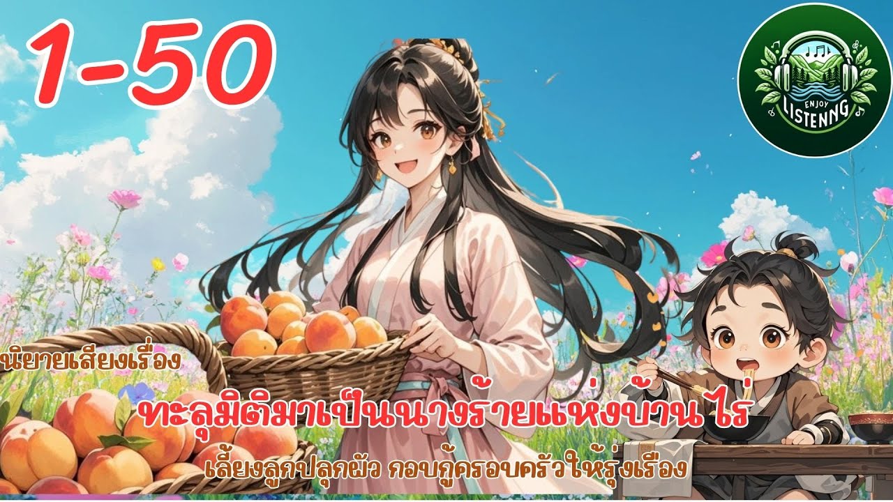 Part 1-50   นิยายเสียงเรื่อง ทะลุมิติมาเป็นนางร้ายแห่งบ้านไร่ เลี้ยงลูกปลุกผัว กอบกู้ครอบ