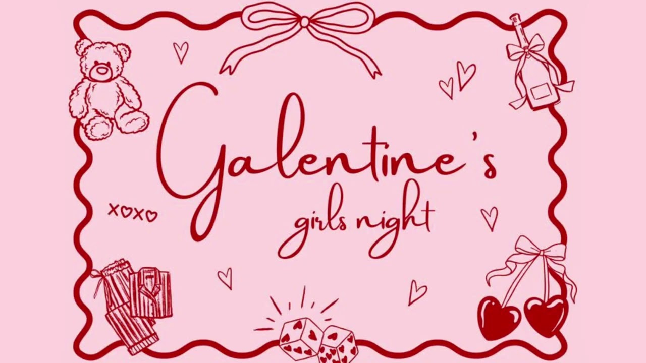 Galentine´s themed FREE SCREENSAVER wallpaper VALENTINE´S