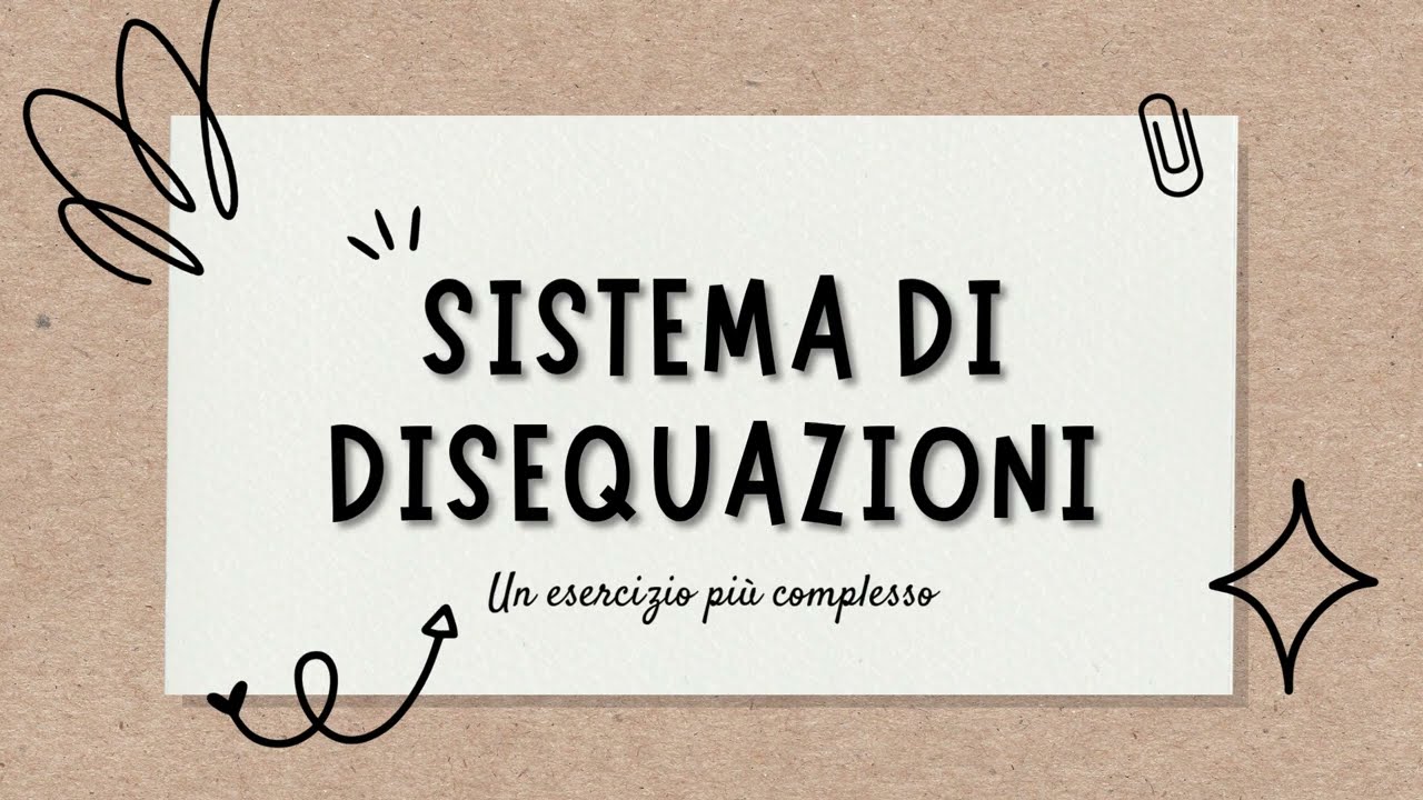 Sistema di disequazioni