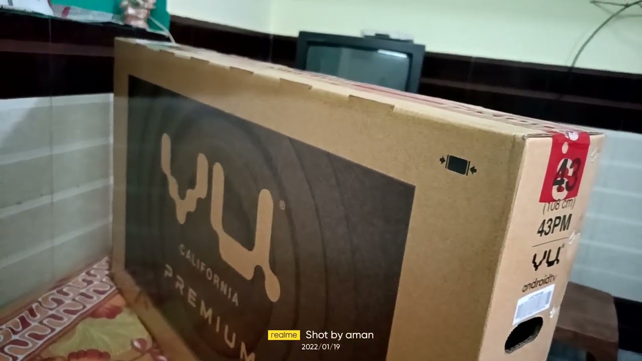 vu premium Android 4k 43 inch 2021 model unboxing