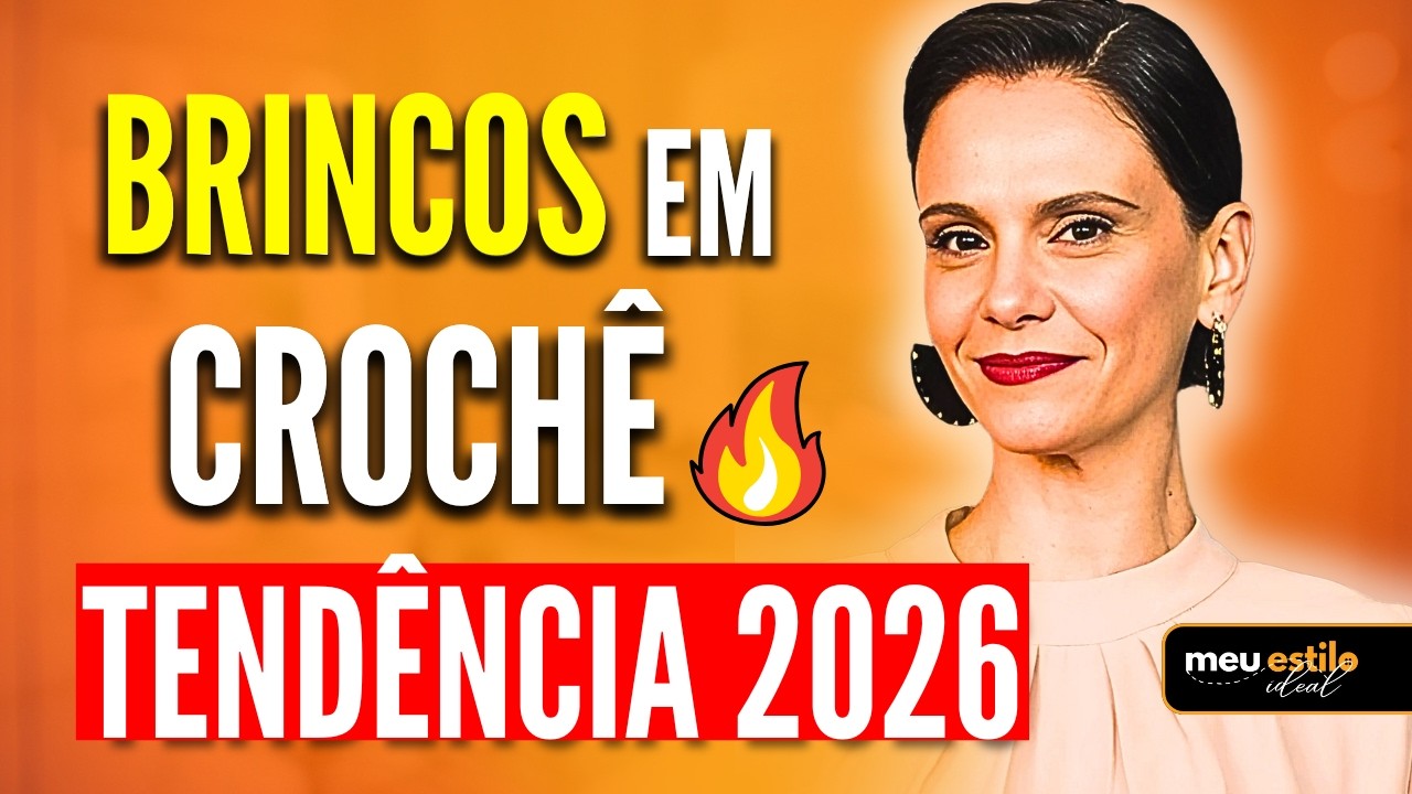 Esses BRINCOS DE LUXO EM CROCH&Ecirc; s&atilde;o as JOIAS mais quentes da TEND&Ecirc;NCIA 2026!