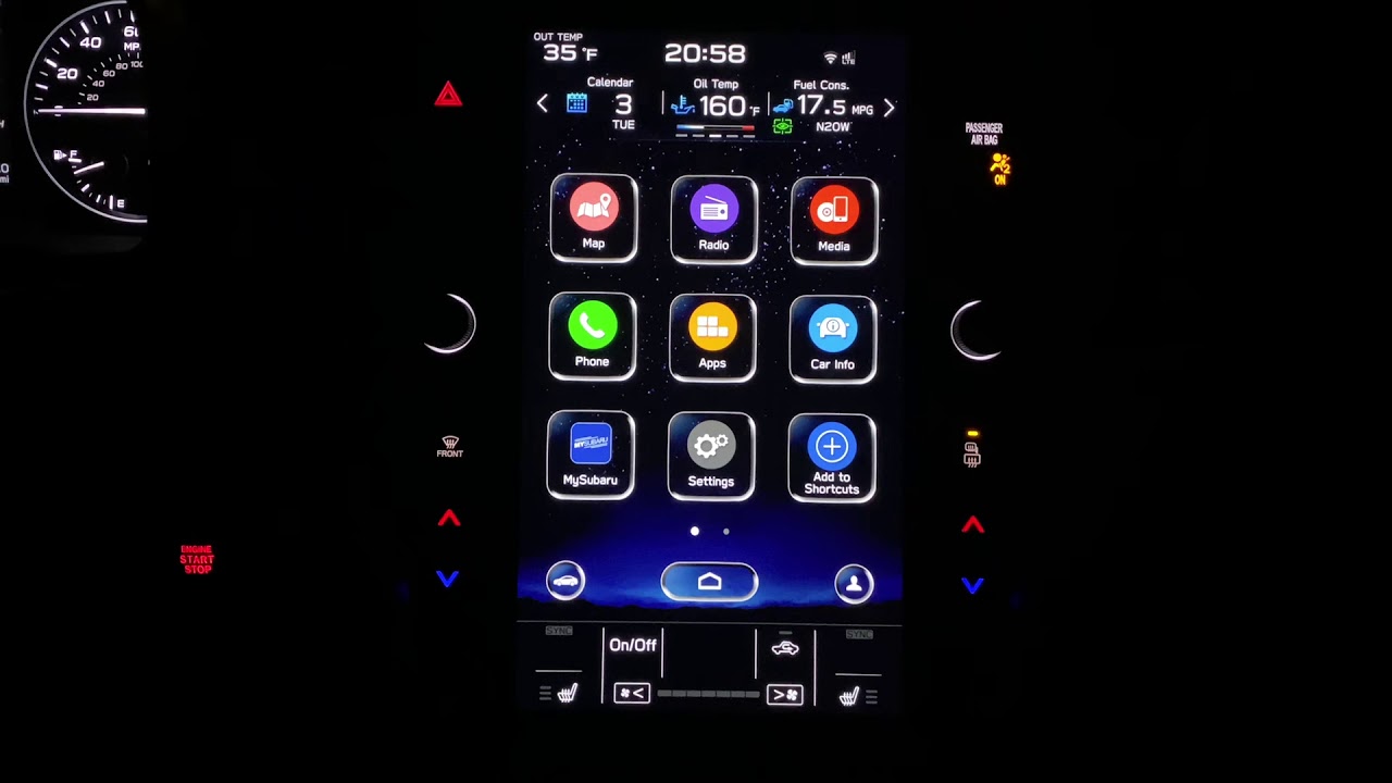 2020 Subaru Outback: Welcome & Approach Light Settings (headlights)