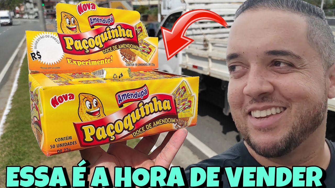 VENDEDOR DE PAÇOCA GANHA DINHEIRO - COMO VENDER NA RUA