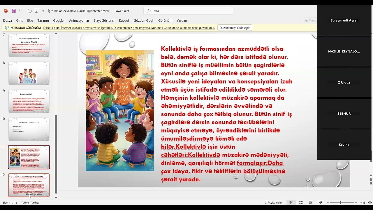 İş formaları kurikulum əsas məqamlar #məktəbəqədər