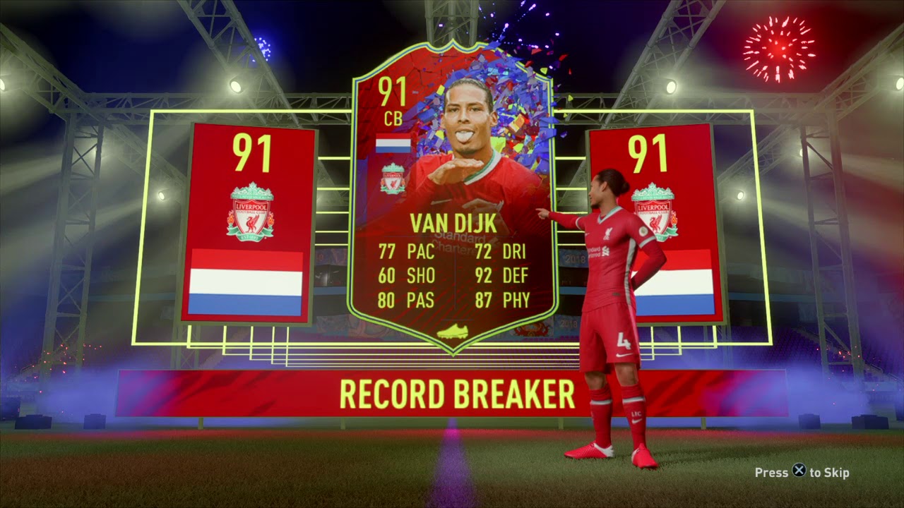 FIFA 21  Recordbreaker Van Dijk in Pack