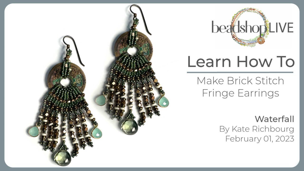 Beadshop LIVE: Waterfall Earring Pt 2.