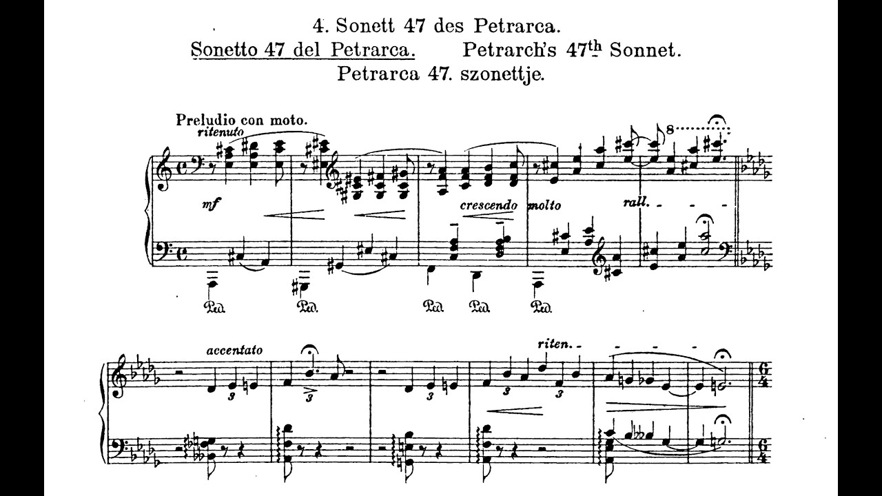 Liszt - Sonetto 47 del Petrarca [Seong-Jin Cho]