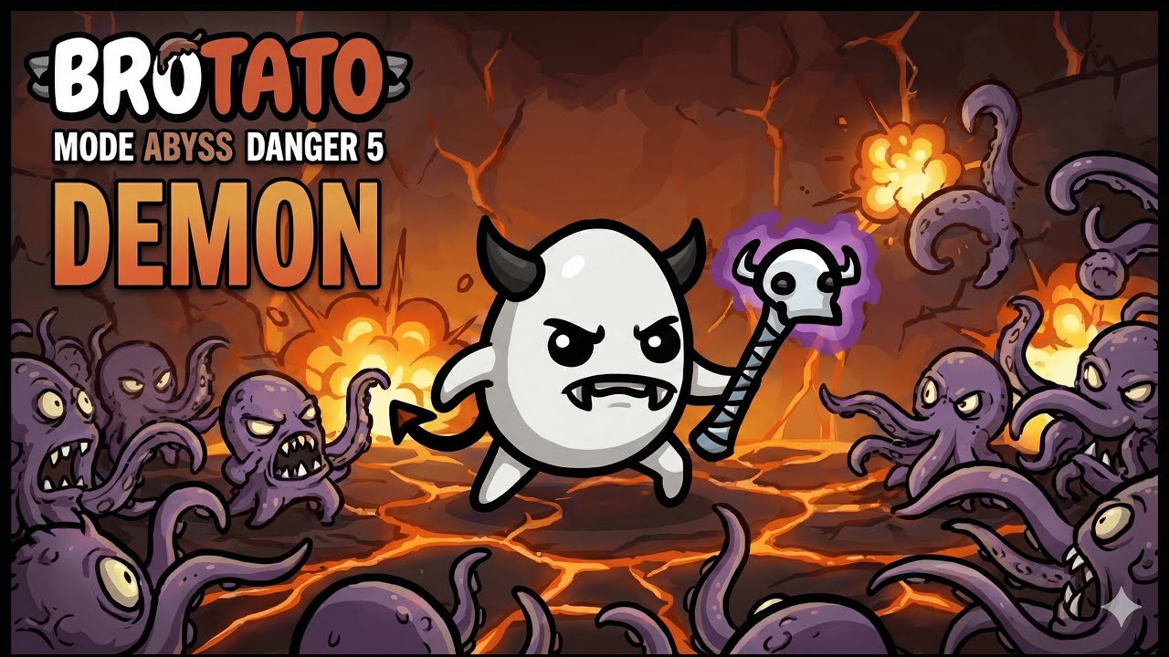 Brotato DLC Series EP.111 Demon| Danger 5  Mode The Abyss Solo | SCKagura