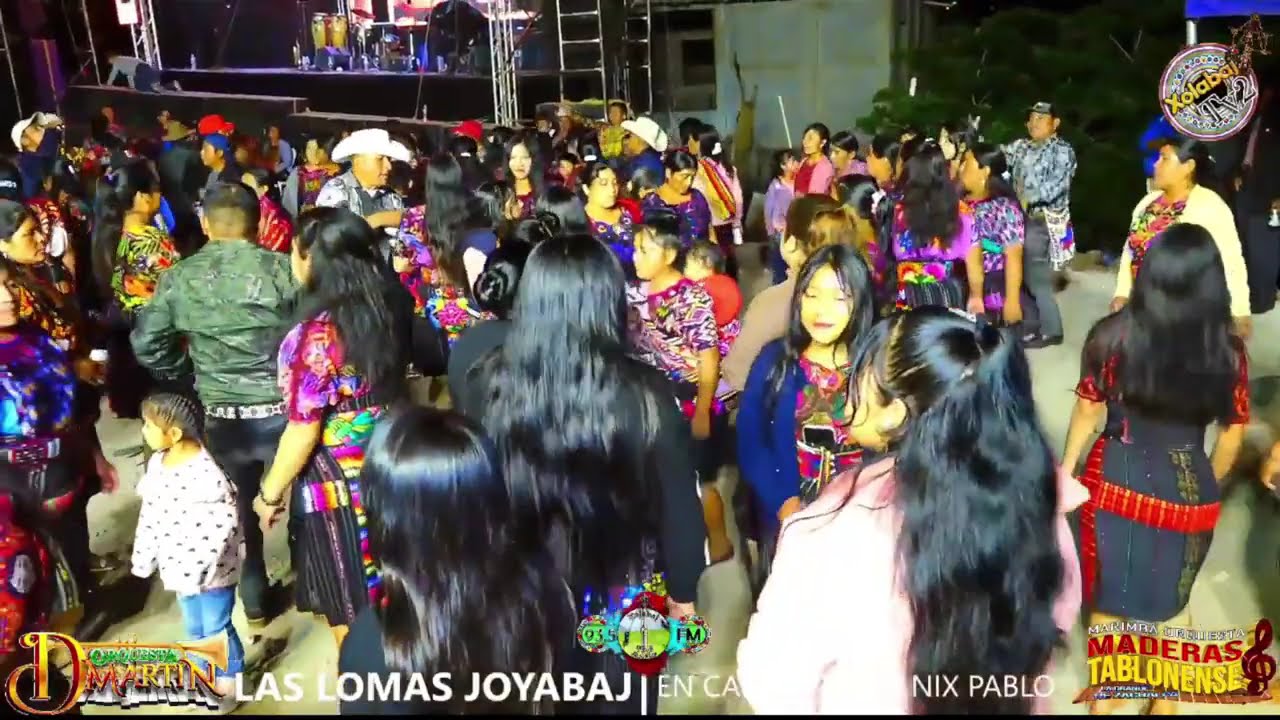 Baile social con maderas tablonense en las Lomas Joyabaj ￼2025