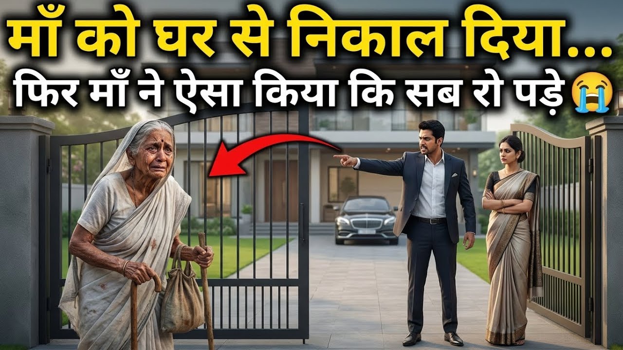 जिस माँ ने जन्म दिया, उसी को घर से निकाल दिया गया… फिर माँ ने ऐसा किया कि सब रो पड़े 😭