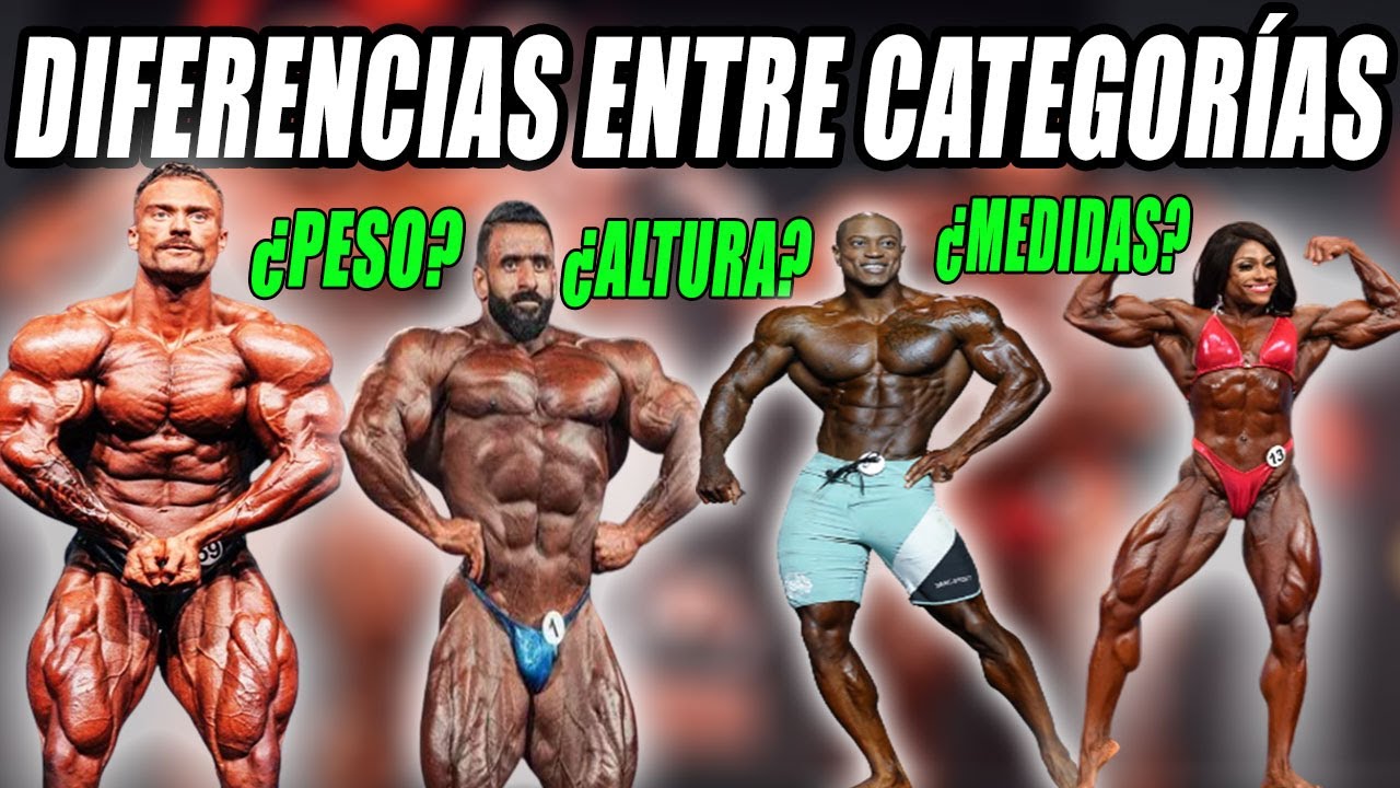 ESTAS SON LAS DIFERENCIAS ENTRE LAS CATEGORIAS DE CULTURISMO (MENS PHYSIQUE, CLASSIC PHYSIQUE, OPEN)