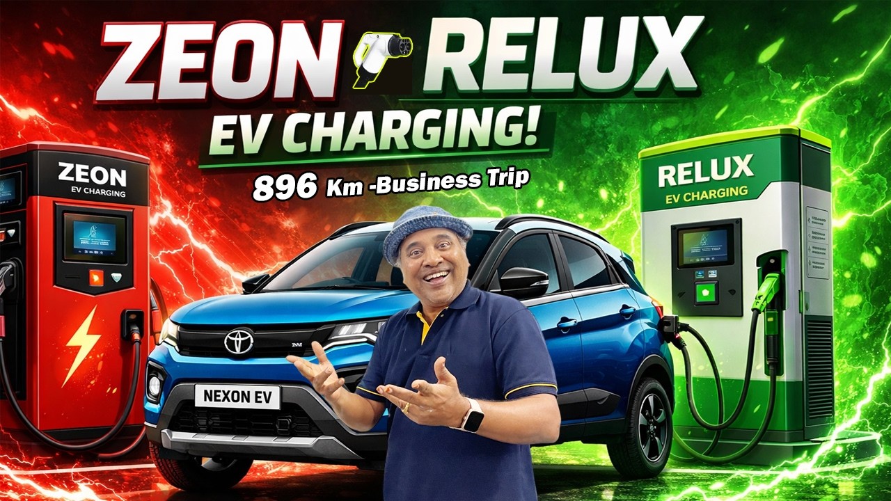 ✋YES  இருவருமே “EV- GODFATHER”தான் ✅ | ￼‘896’-Km Driven 🔁 Relux and ZEON ev charging | E-Wheeler 